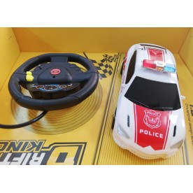 Полицейска кола с волан и дистанционно управление