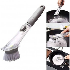 Четка за миене на съдове с дозатор за препарат