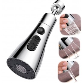 Въртящ се накрайник дифузор за кухненска чешма с три функции на струята