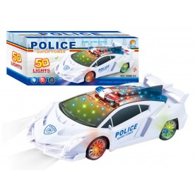 Полицейска кола с 5D светлини 