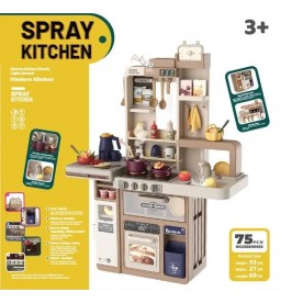 Детска кухня с осветление, звук и течаща вода, 75 части 