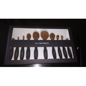 Комплект 10 бр. овални четки за грим MAC