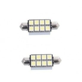 Диодна крушка за плафон бяла с 8 SMD диода Диодна крушка за плафон бяла с 8 SMD диода