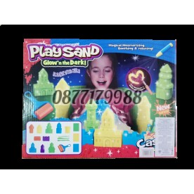 Комплект за игра светещ кинетичен лунен пясък Castle Park