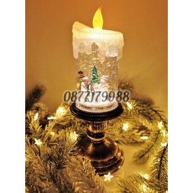 Коледна LED Цветна Свещ