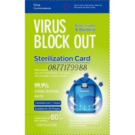 Стерилизационна карта Virus Block Out нова технология без вируси и микроби