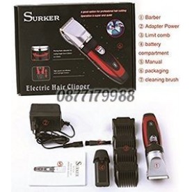 Машинка за подстригване с керамичен нож SURKER RFC-508 + резевна батерия