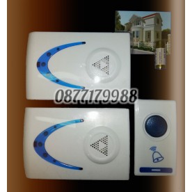 Безжичен звънец за контакт двоен